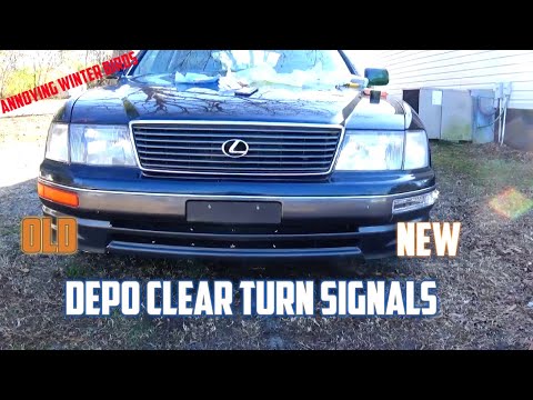 My LS 400 Gets DEPO All Clear Turn Signal and Side Maker Housing with New LEDs