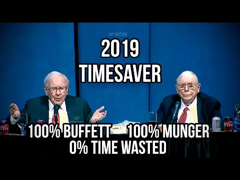 TIMESAVER 2019 Berkshire Hathaway Annual Meeting with Charlie Munger and Warren Buffett