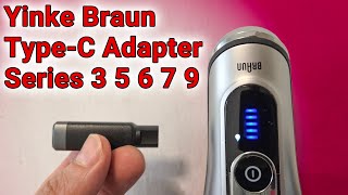 Yinke Type C Shaver Charger Adapter 3 5v to 12V Braun Series 3 5 7 9 6