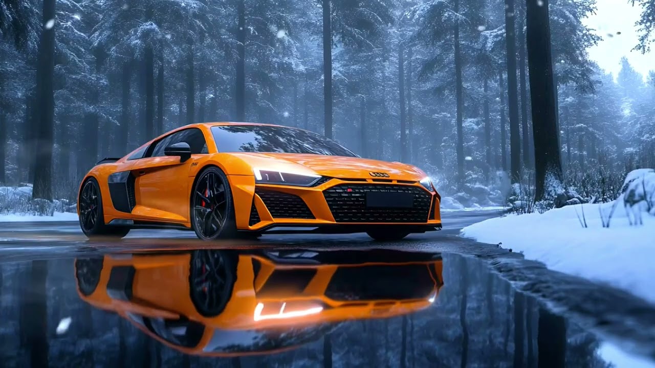 Audi R8 Winter Landscape 4K Live Wallpaper 1 Hour #livewallpaper