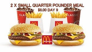 Maccas $8.00 2x Small Quarter Pounder Meals