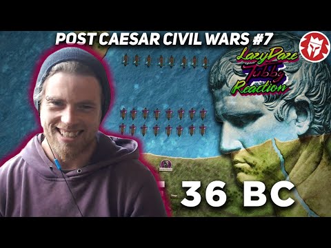 HISTORY FAN REACTION Octavian Attacks Pompey - Mylae 36 BC - Post-Caesar Civil Wars - LAZYDAZE TUBBY