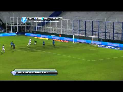 Gol de Pratto. Vélez 3 Belgrano 1. Fecha 7. Torneo Final 2014. Fútbol Para Todos.