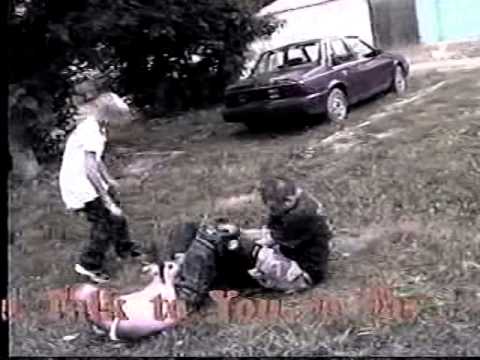 Locust vs Sean Armstong backyard wrestling from 2003