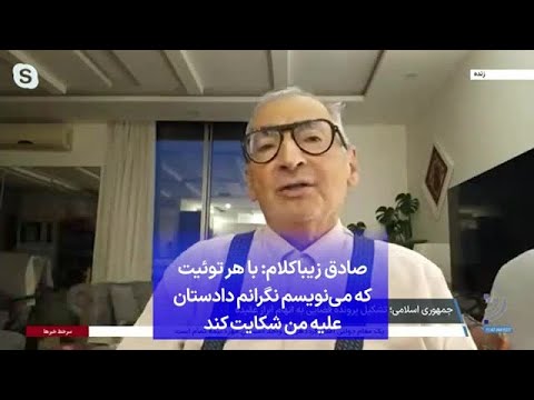 صادق زیباکلام: با هر توئیت که می‌نویسم نگرانم دادستان علیه من شکایت کند