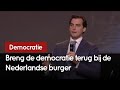 De kiezer MOET weer inspraak krijgen via referenda!