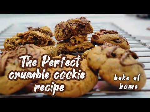 how to make crumble cookies at home / lotus cookies / chocolate cookies / hazelnut cookies