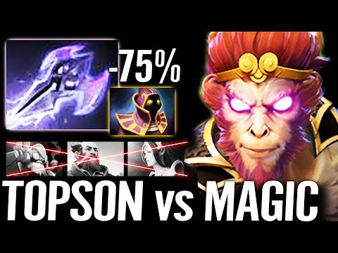 🔥 Topson MK Mage Slayer -75% Magic WTF New Meta MID 100% counter TINKER Team Dota 2 Pro Monkey King