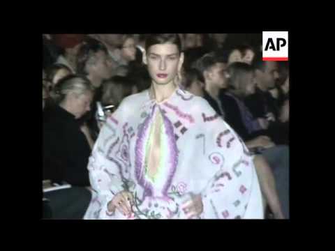 American actor John Malkovich watches Ungaro catwalk show