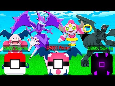 LUCKY PIXELMON LENDÁRIA 100% POSITIVA OU 100% NEGATIVA - MINECRAFT PIXELMON MOD
