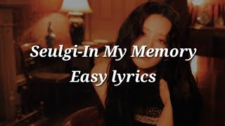 Download lagu Seulgi-In My Memory (기억속에 너와)(OST Doctor Slump Part.1) Easy lyrics mp3