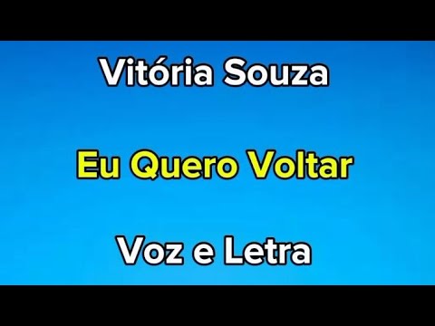 Quero Voltar - Jorivaldo de Souza