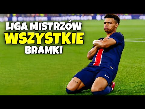 WSZYSTKIE BRAMKI LIGA MISTRZÓW 2025 FAZA PUCHAROWA  🇵🇱