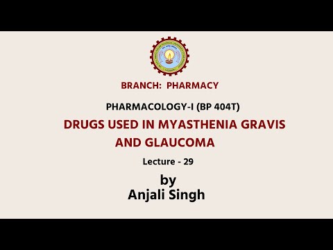 Drug Used In Myasthenia Gravis and Glaucoma