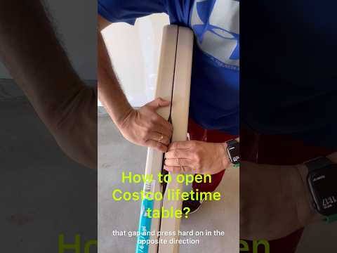 How to open Costco lifetime table? #costco #table #furniture #lifetime ##shorts #viral