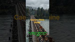 Caesar Built a Bridge Across the Rhine in 10 Days, Then Tore It Down - 55 BC #shorts