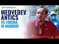 Highs and Lows! Crazy Daniil Medvedev Antics vs Davidovich Fokina ? Madrid 2021