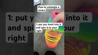 Download lagu How to untangle a slinky! mp3 Download lagu How to untangle a slinky! mp3