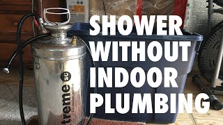 How to Shower Without Indoor Plumbing