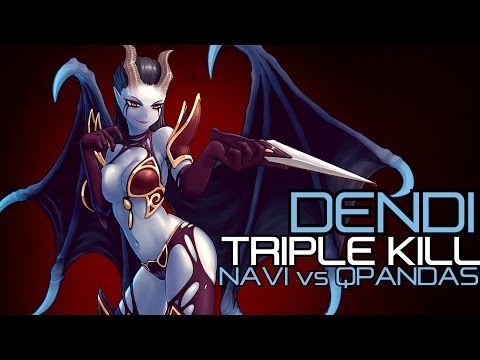 Dendi Queen of Pain Triple Kill vs QPANDAS @ Starladder 8