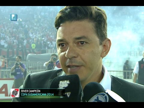 Marcelo Gallardo: "El triunfo quiero dedicarselo a mi mamá"