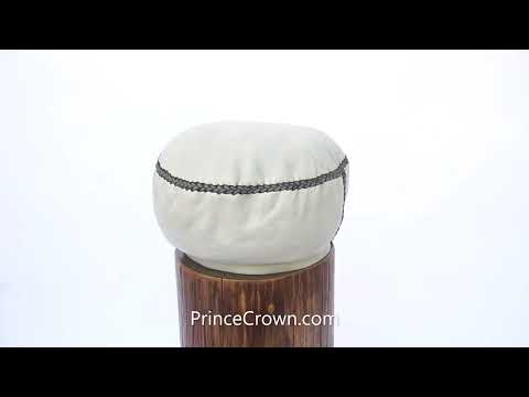 Handmade Rasta Leather Cap from PrinceCrown.com