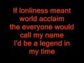roy orbison i'd be a legend in my time lyrics ...