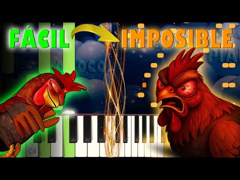 El Gallo Pinto se Durmió | de MUY FÁCIL a IMPOSIBLE - Piano Cover | La Granja de Zenón