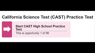 CAST Practice Test #1-12 w/ Answers Explained