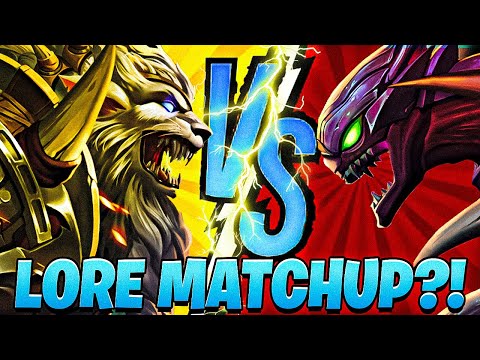 KHA ZIX vs RENGAR... THE ULTIMATE LORE MATCHUP