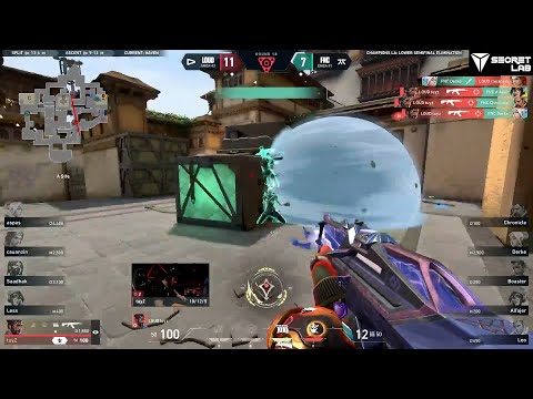 LOUD tuyz insane 1v3 clutch vs Fnatic | VALORANT Champions 2023