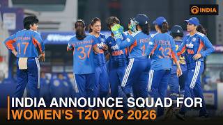 India announce squad for Women's T20 WC 2026