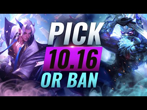 OP PICK or BAN: BEST Builds For EVERY Role - League of Legends Patch 10.16