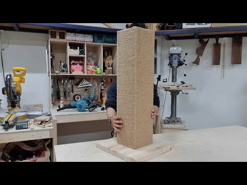 How to Make Easy Cat Scratching Post [ Woodworking / DIY / 목공 ]