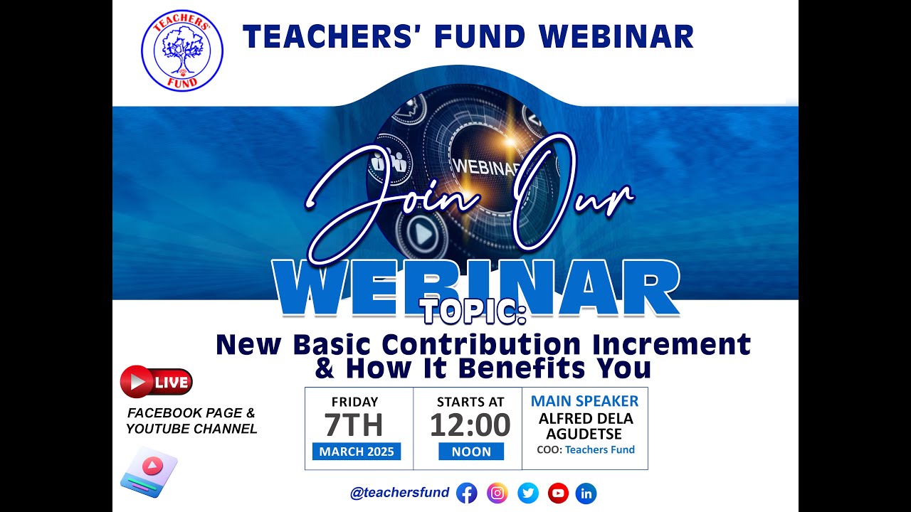Teachers' Fund Webinar On New Basic Contribution Increment