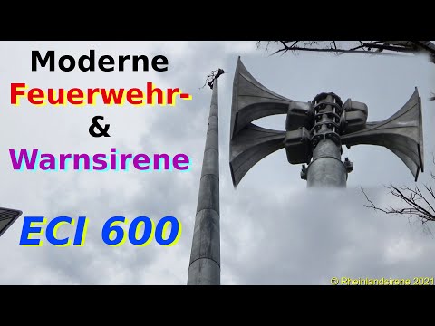 Probealarm Sirene ECI 600 | Sirenenprobe Bad Honnef-Aegidienberg | Hörmann Mastsirene
