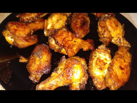 Alitas de pollo marinadas con soja. Espectaculares.