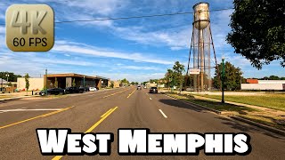 Driving Around West Memphis, Arkansas in 4k Video