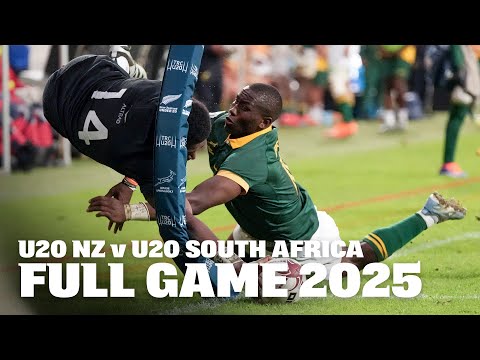 FULL GAME: U20s NZ v U20s South Africa 2025 | Red Card drama! 🚩