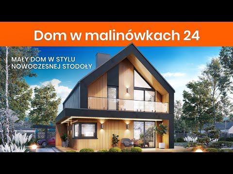 Dom w malinówkach 24 – Mały dom w stylu nowoczesnej stodoły I ARCHON+ Projekty Domów #projektdomu