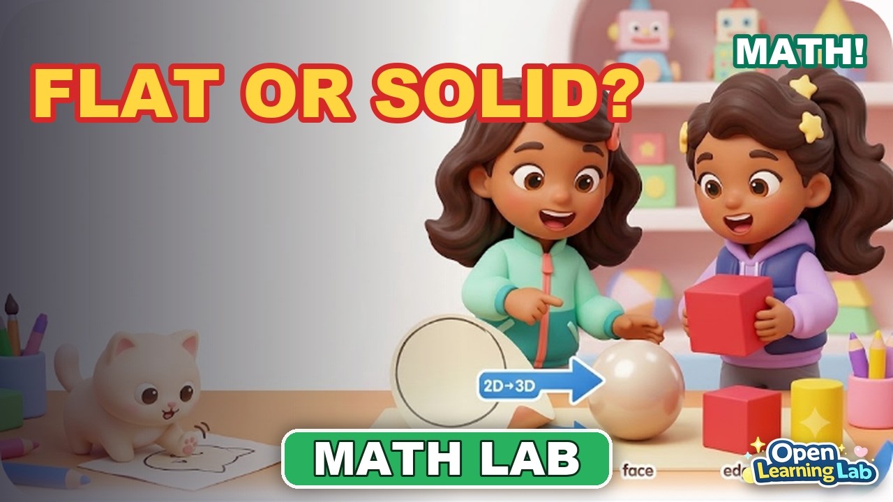 2D and 3D Shapes! | Math for Kids