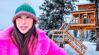 Surviving 24 Hours in a Frozen Treehouse!