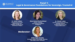 Panel 1: Legal/Governance Foundations for AI - TCIS AI Infrastructure & Governance Policy in Canada