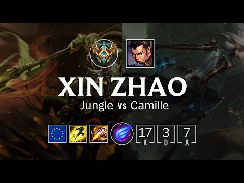 Xin Zhao Jungle vs Camille - EUW Challenger Patch 8.22