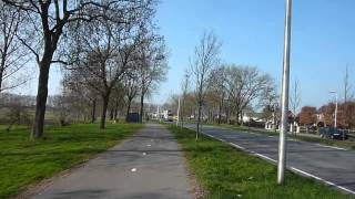 preview picture of video 'Bicycle Trip: Rijnkade in Bodegraven to Kortsteekterweg in Alphen a/d Rijn [UdMHWBZAadR part 7]'