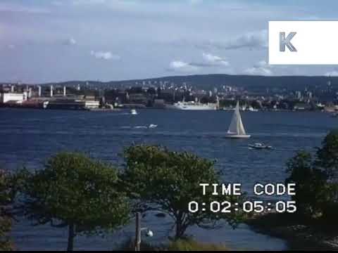 1970s Oslo, Ships in the Docks, POV from Back of Boat, Home Movie