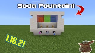 How To Build A WORKING Soda Fountain In MINECRAFT!!!