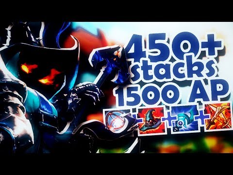 FROGGEN | 450+ STACKS, 1500 AP+ THE ULTIMATE ONE SHOT VEIGAR BUILD !!