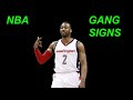 NBA Players Throwing up GANG SIGNS in game COMPILATION