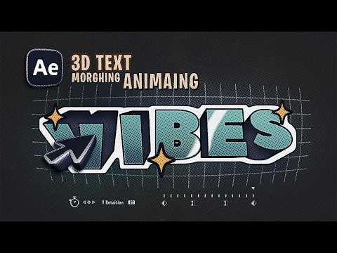 Smooth 3D Text Morph Animation in After Effects (No Plugins)